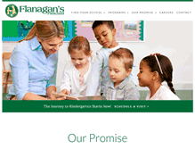Tablet Screenshot of flanaganspreschool.com